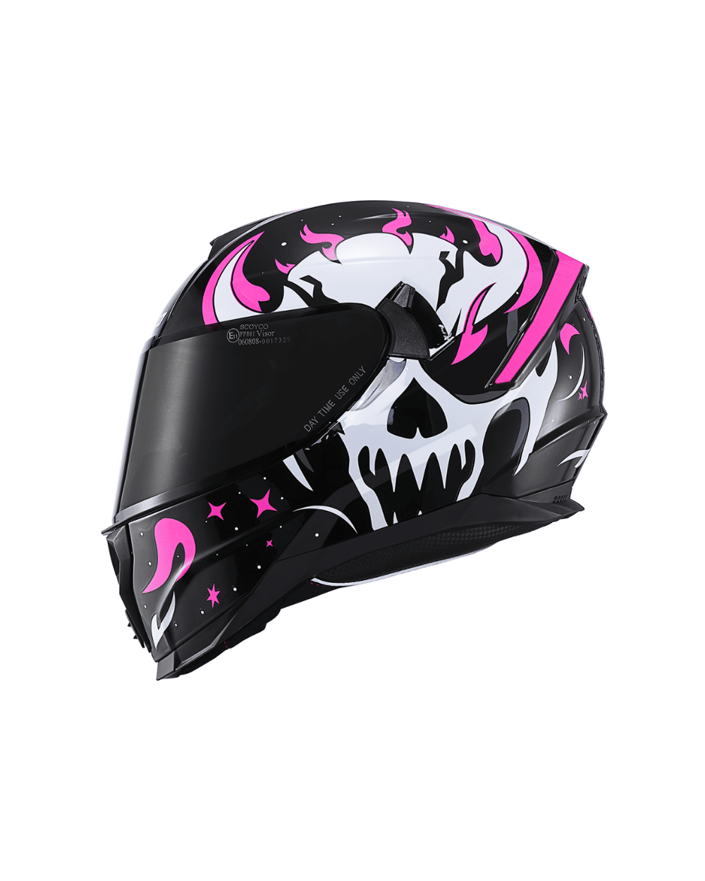 Scoyco FF-869 Skull - Full Face Motosiklet Kaskı - MotoDede