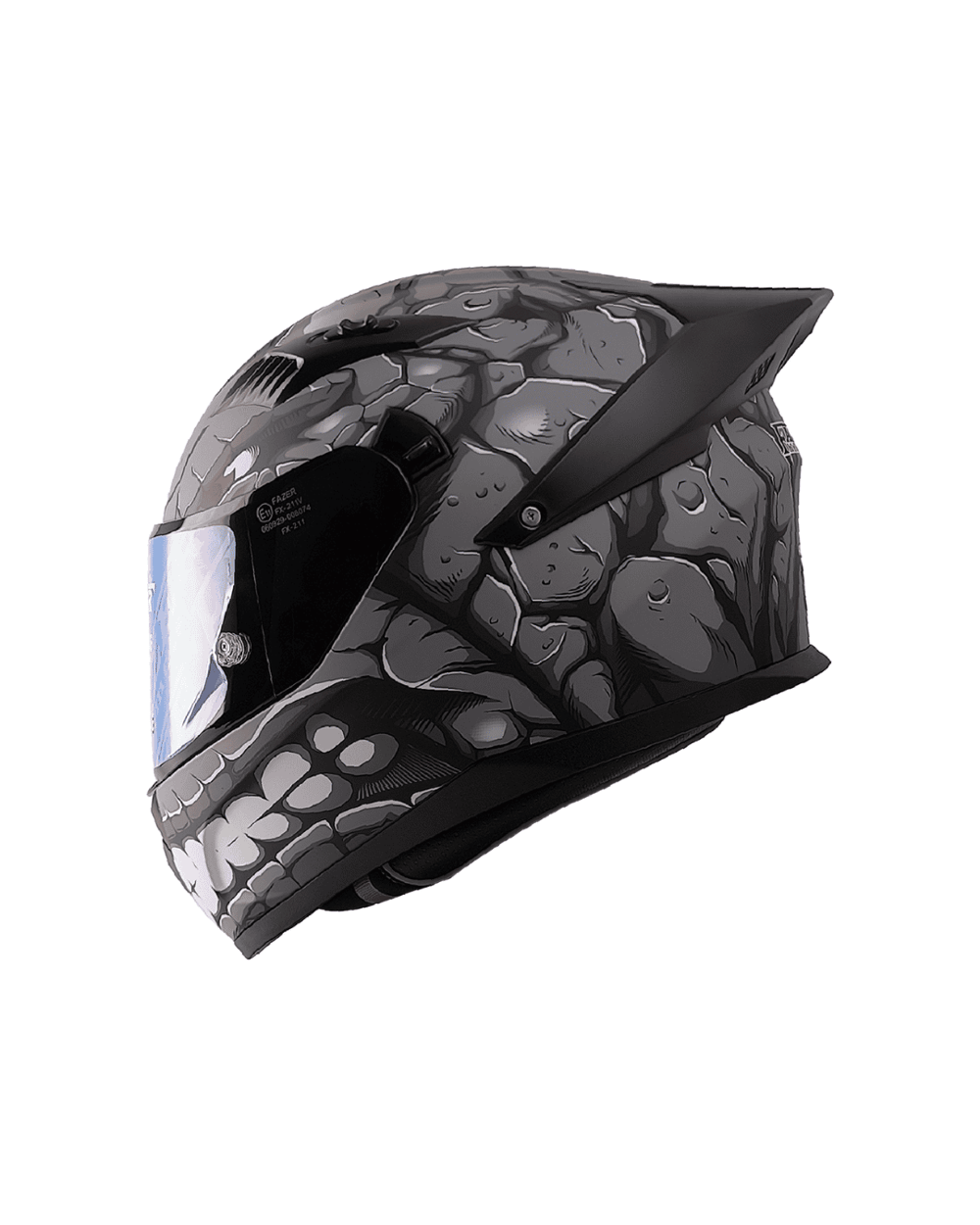Fazer Helmets FX-211X Full Face Güneş Vizörlü Kask - Fantastic Grey - MotoDede