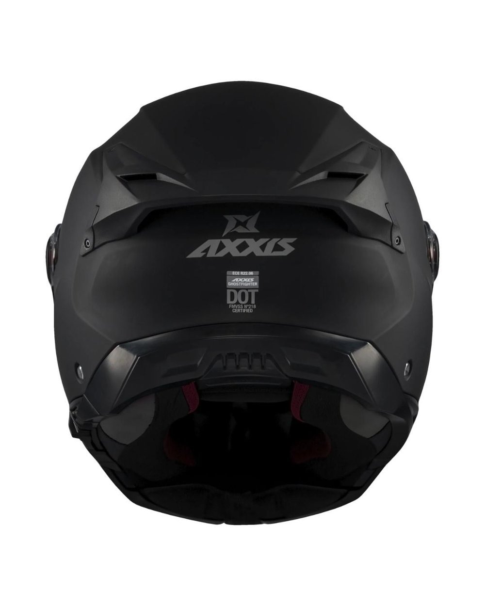 AXXIS Ghostfighter Solid A1 Mat Siyah Motosiklet Kaskı - MotoDede
