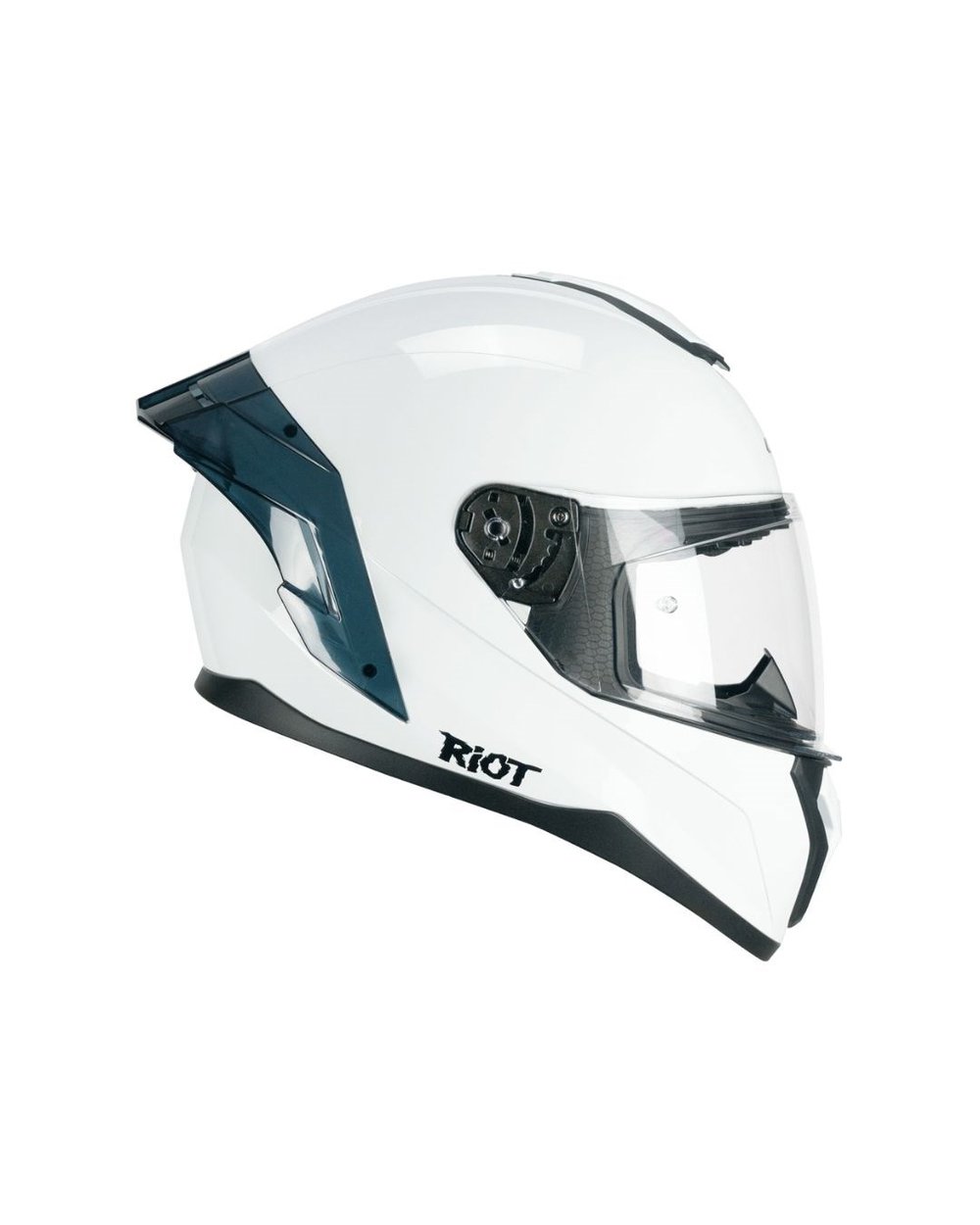CGM 330A Riot Sport Spoylerli Tam Kapalı Kask - Beyaz - MotoDede