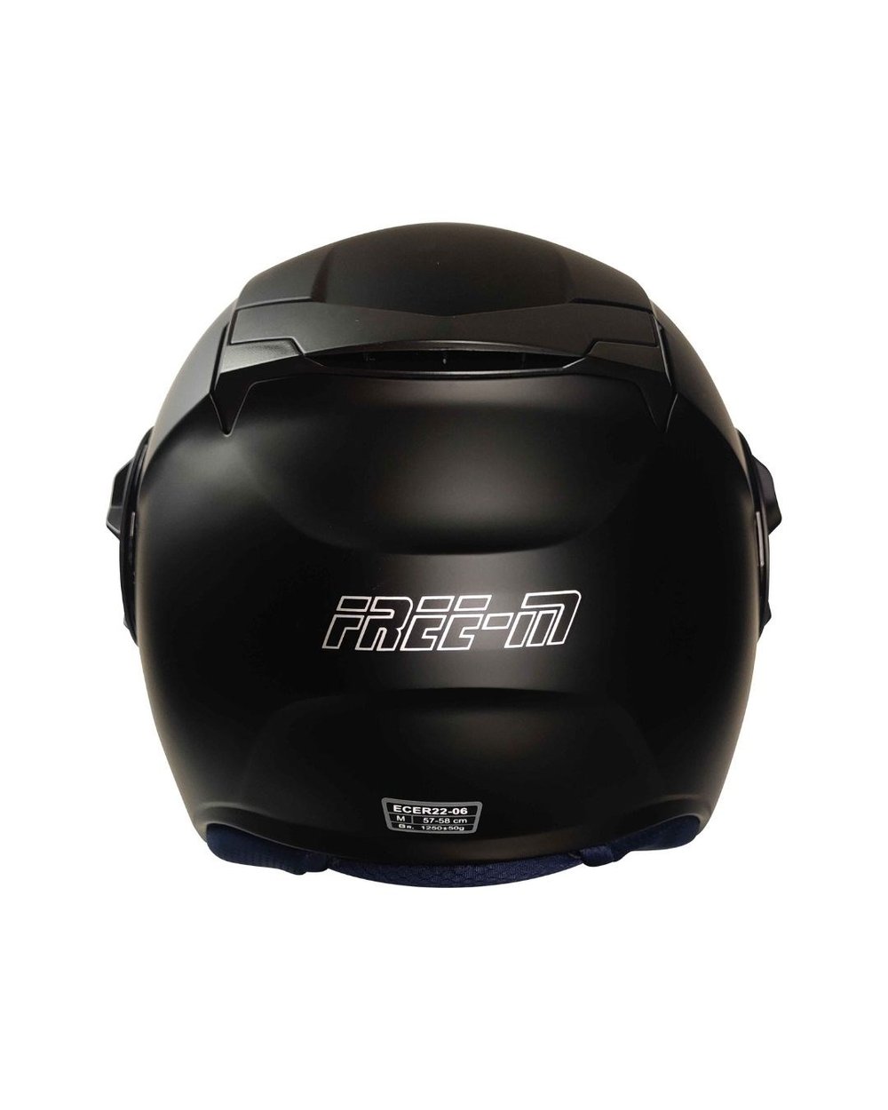 FREE-M FR-665 Yarım Kask Mat Black (Mat Siyah) - MotoDede