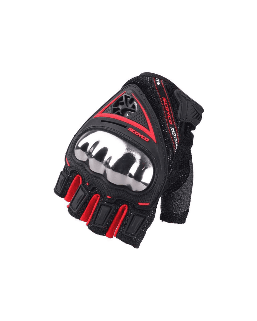 SCOYCO MC44D YARIM PARMAK ELDİVEN RED / KIRMIZI