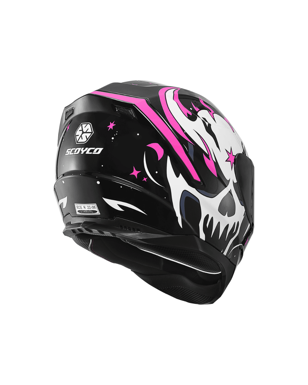 Scoyco FF-869 Skull - Full Face Motosiklet Kaskı - MotoDede