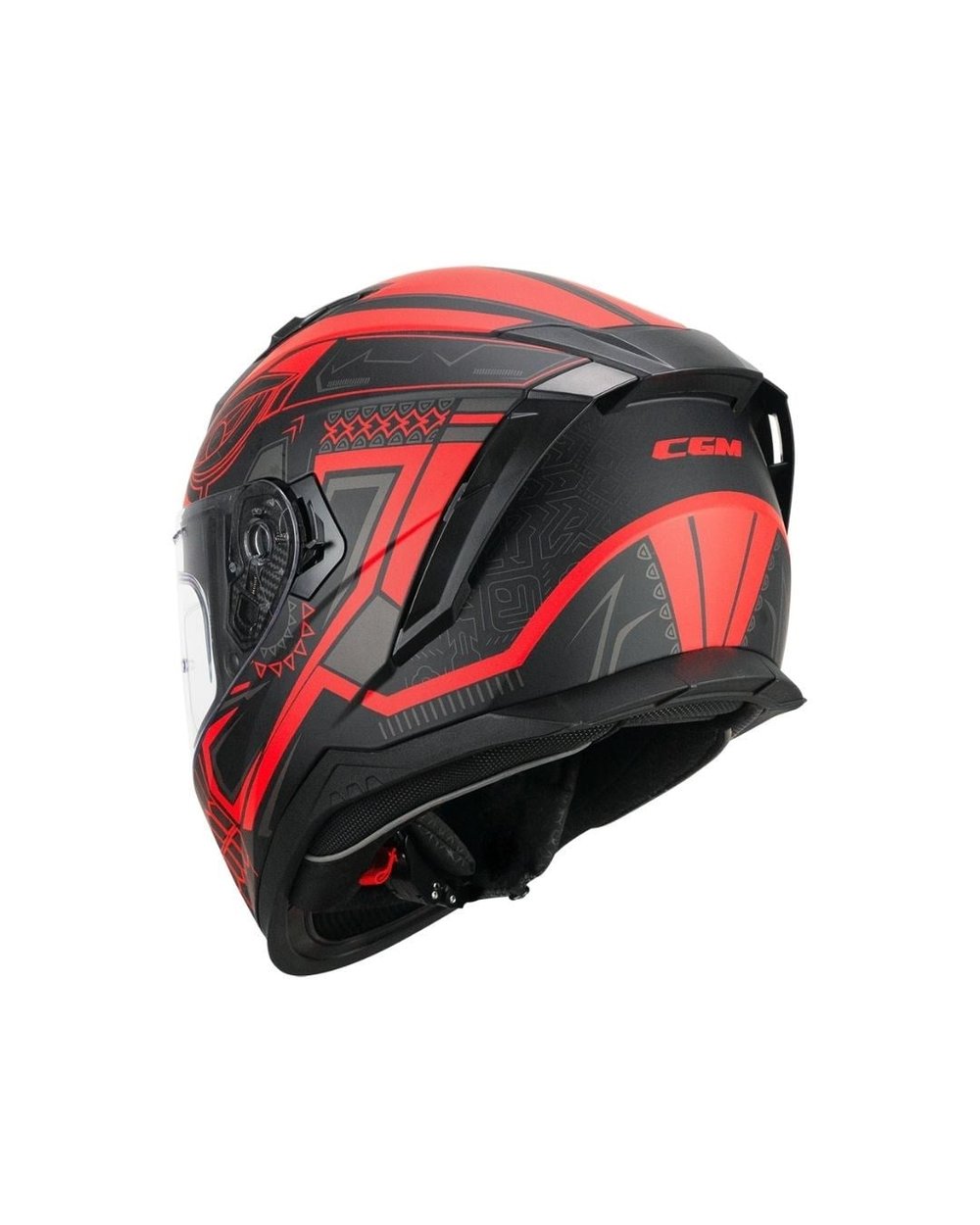 CGM 311M Blast Maya Tam Kapalı Kask - Kırmızı/Siyah - MotoDede