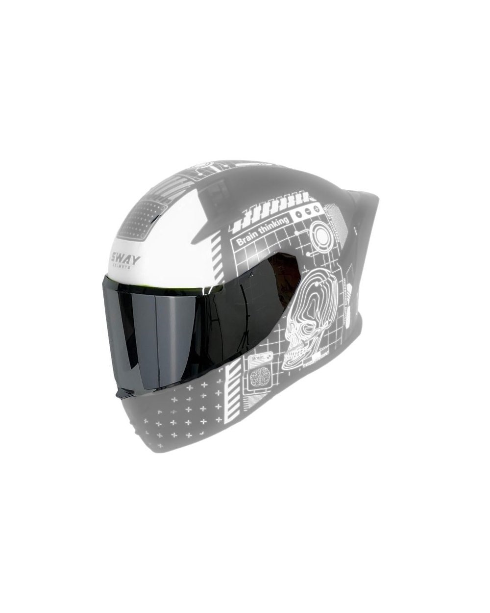 Sway SW 869 Kask Uyumlu Şeffaf Vizör - MotoDede