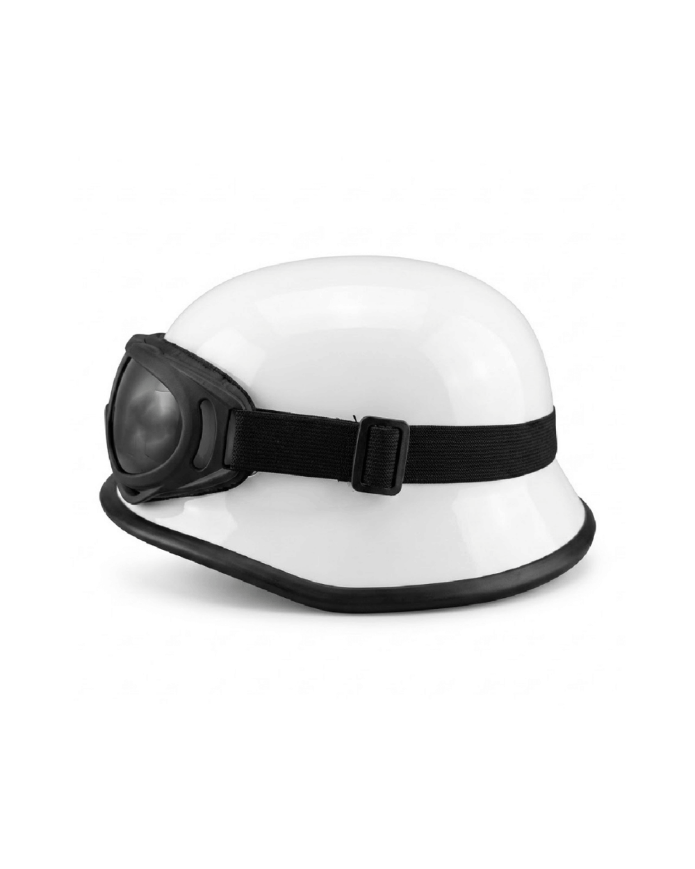 MTS M20 Nazi Tipi Yarım Kask (Gözlüklü) - Beyaz