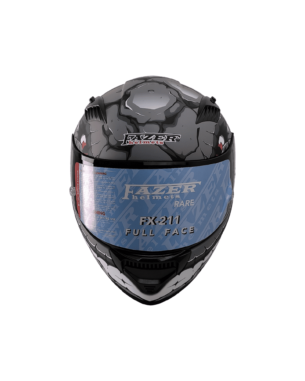 Fazer Helmets FX-211X Full Face Güneş Vizörlü Kask - Fantastic Grey - MotoDede