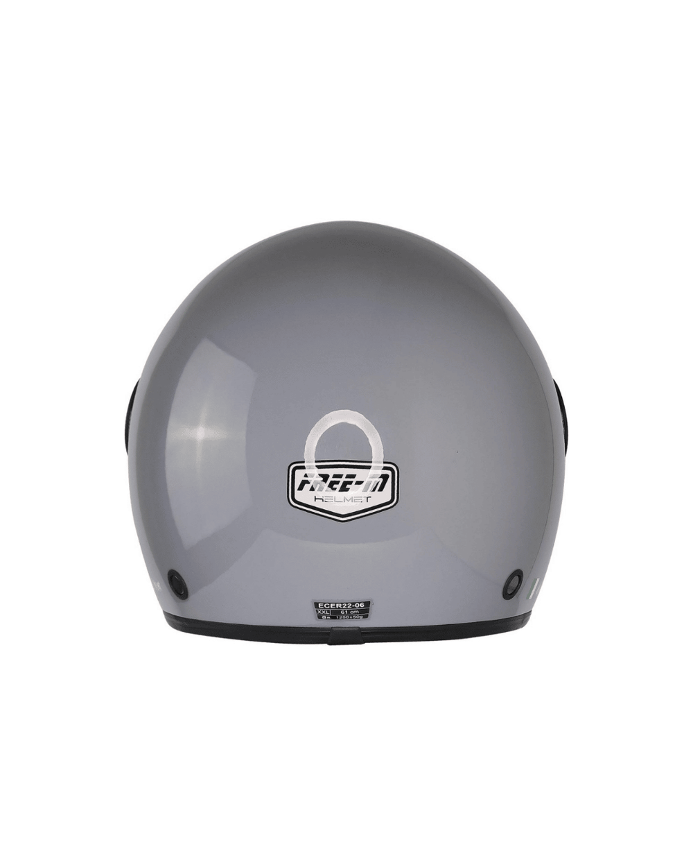 Free-M FR-612 Yarım Kask (Open Face) - Parlak Gri - MotoDede