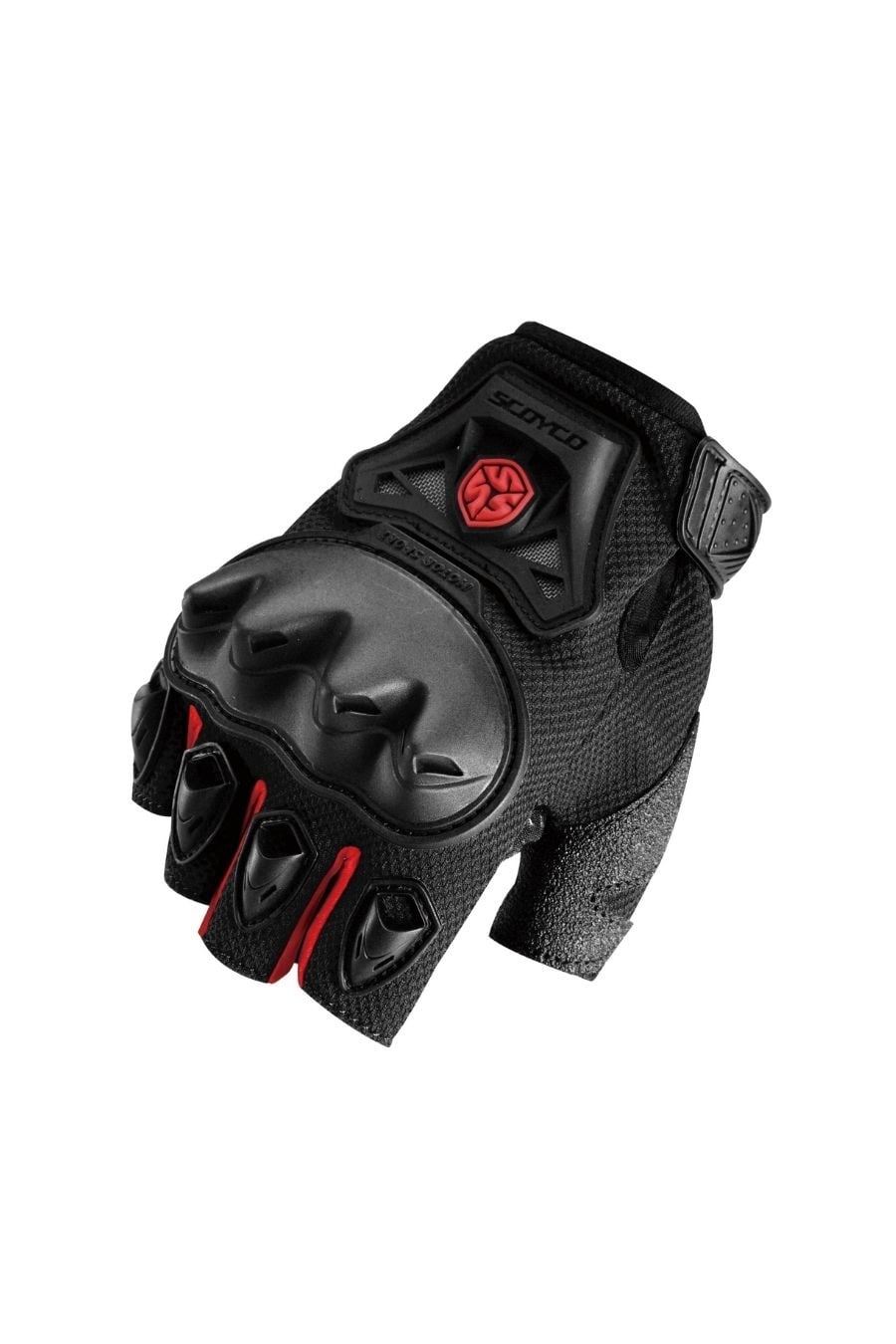 SCOYCO MC29D YARIM PARMAK ELDİVEN RED / KIRMIZI