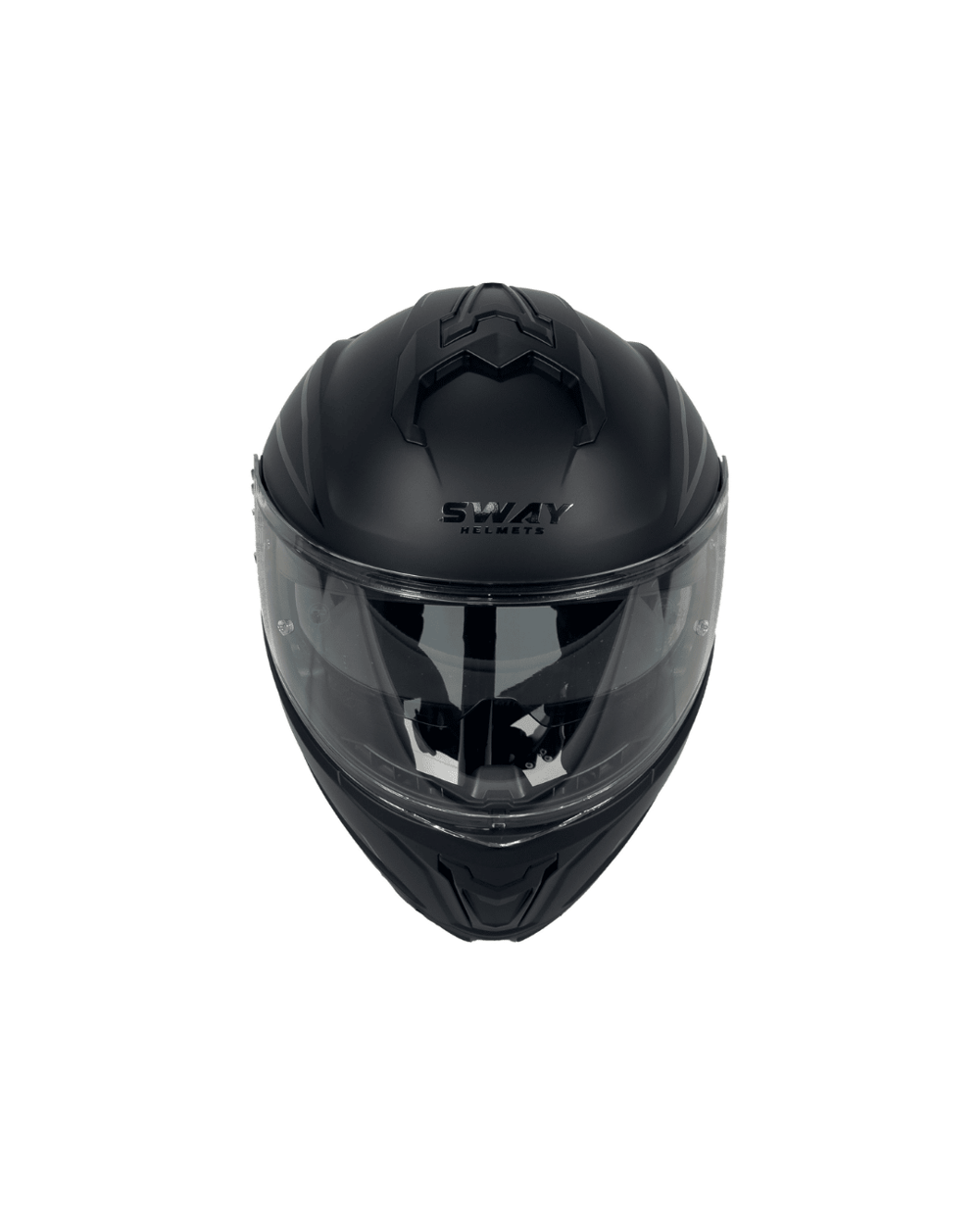 Sway SW-919 Shiny Stripe Black Çene Açılır Motosiklet Kaskı - Motodede
