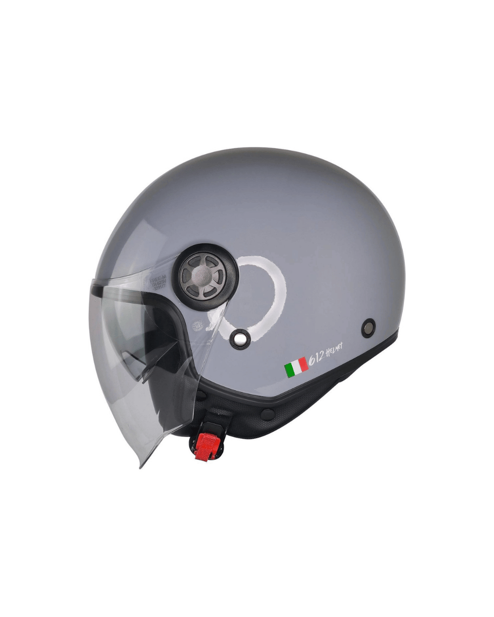 Free-M FR-612 Yarım Kask (Open Face) - Parlak Gri - MotoDede