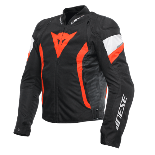 DAINESE CEKET/AVRO 5 TEX JACKET BLACK/RED-FLUO/WHİTE