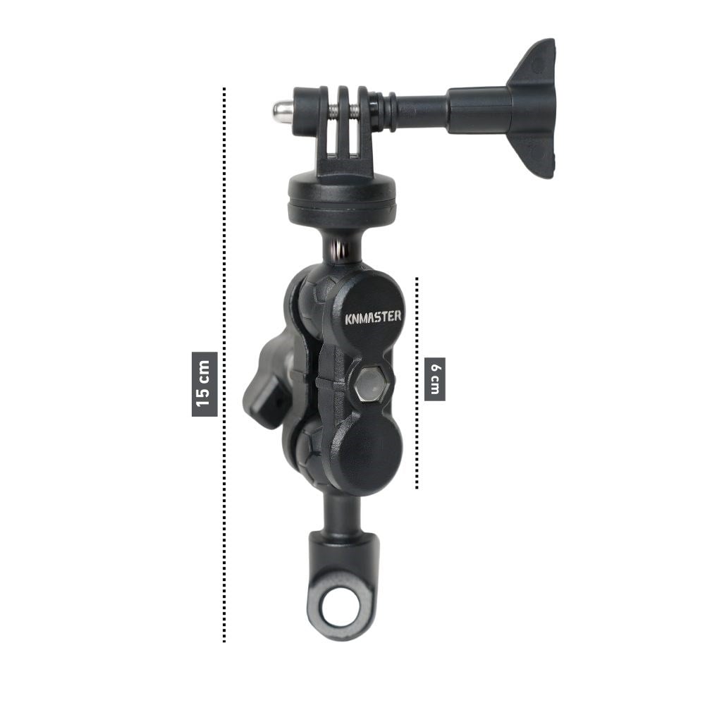 Knmaster MC110 – 360° Ayarlanabilir Motosiklet Ayna Dibi Aksiyon Kamera Aparatı
