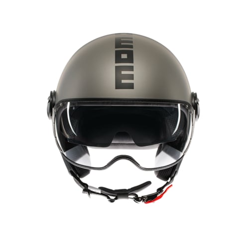 MOMO KASK/FGTR EVO MOMO MONO MATT TIT.FROST BLK