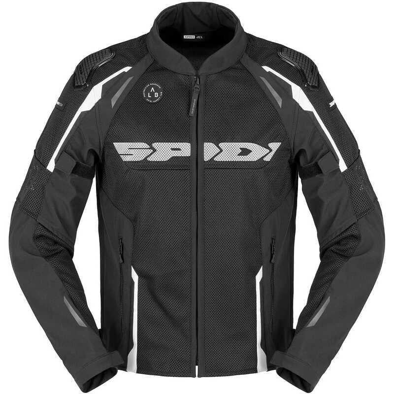 SPIDI RACE WARRIOR 2 NET YAZLIK CEKET SİYAH BEYAZ