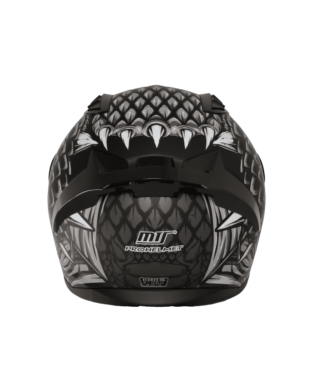 MTS M-801 Snake Full Face Güneş Vizörlü Kask - Draglax Grey - MotoDede