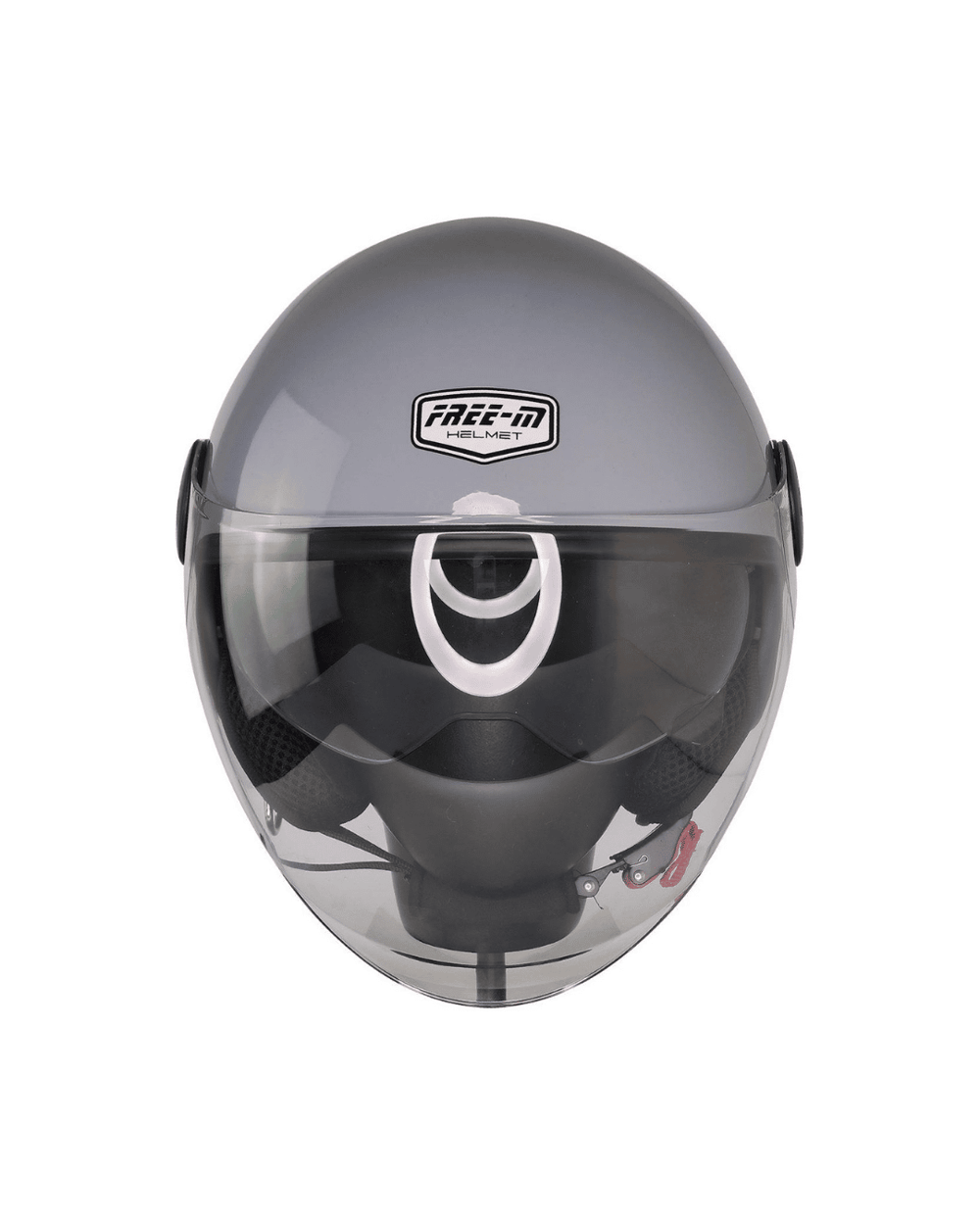 Free-M FR-612 Yarım Kask (Open Face) - Parlak Gri - MotoDede