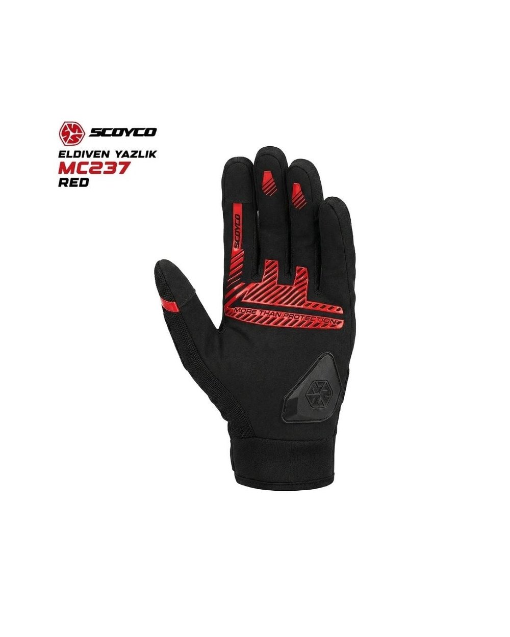 Scoyco MC237 Motosiklet Eldiveni - Siyah/Kırmızı