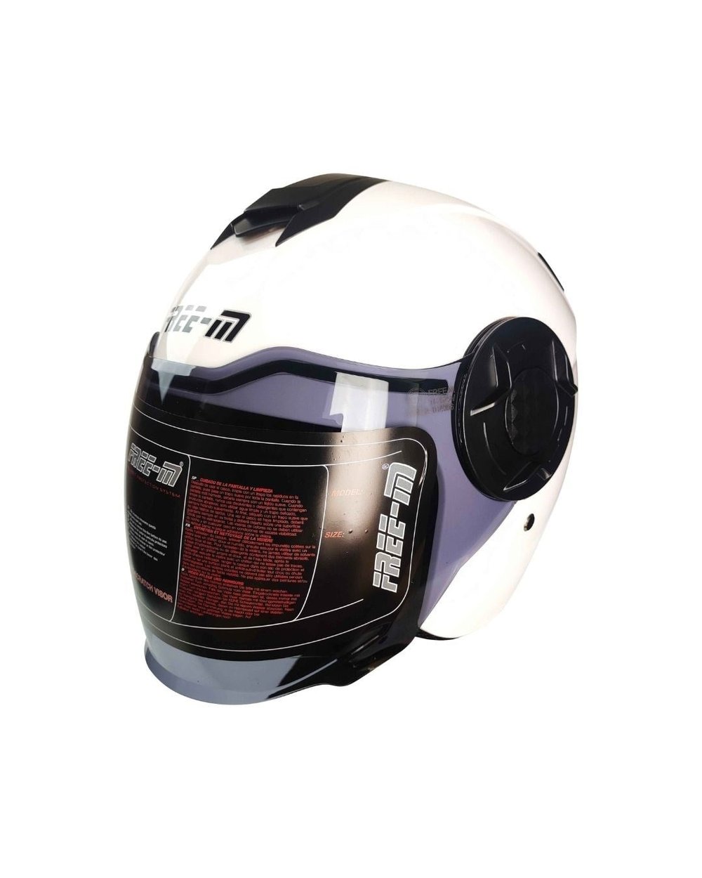 FREE-M FR-665 Yarım Kask White (Beyaz) - MotoDede