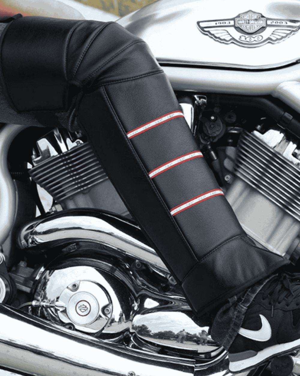 MTS DBK Soft Deri Bacak Koruyucu - Termal Rüzgar Kesici - MotoDede