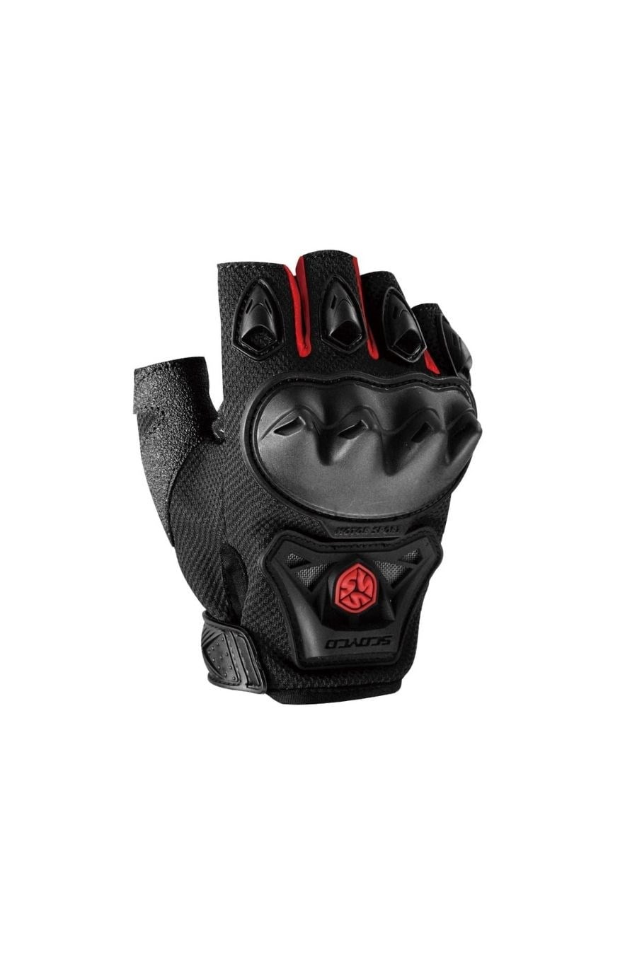 SCOYCO MC29D YARIM PARMAK ELDİVEN RED / KIRMIZI