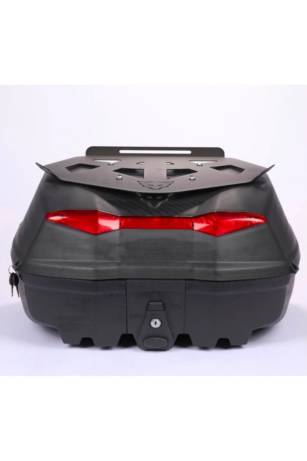 Tien 52 Litre Siyah Motosiklet Topcase Çanta (Çanta Üstü Metal Plakalı)