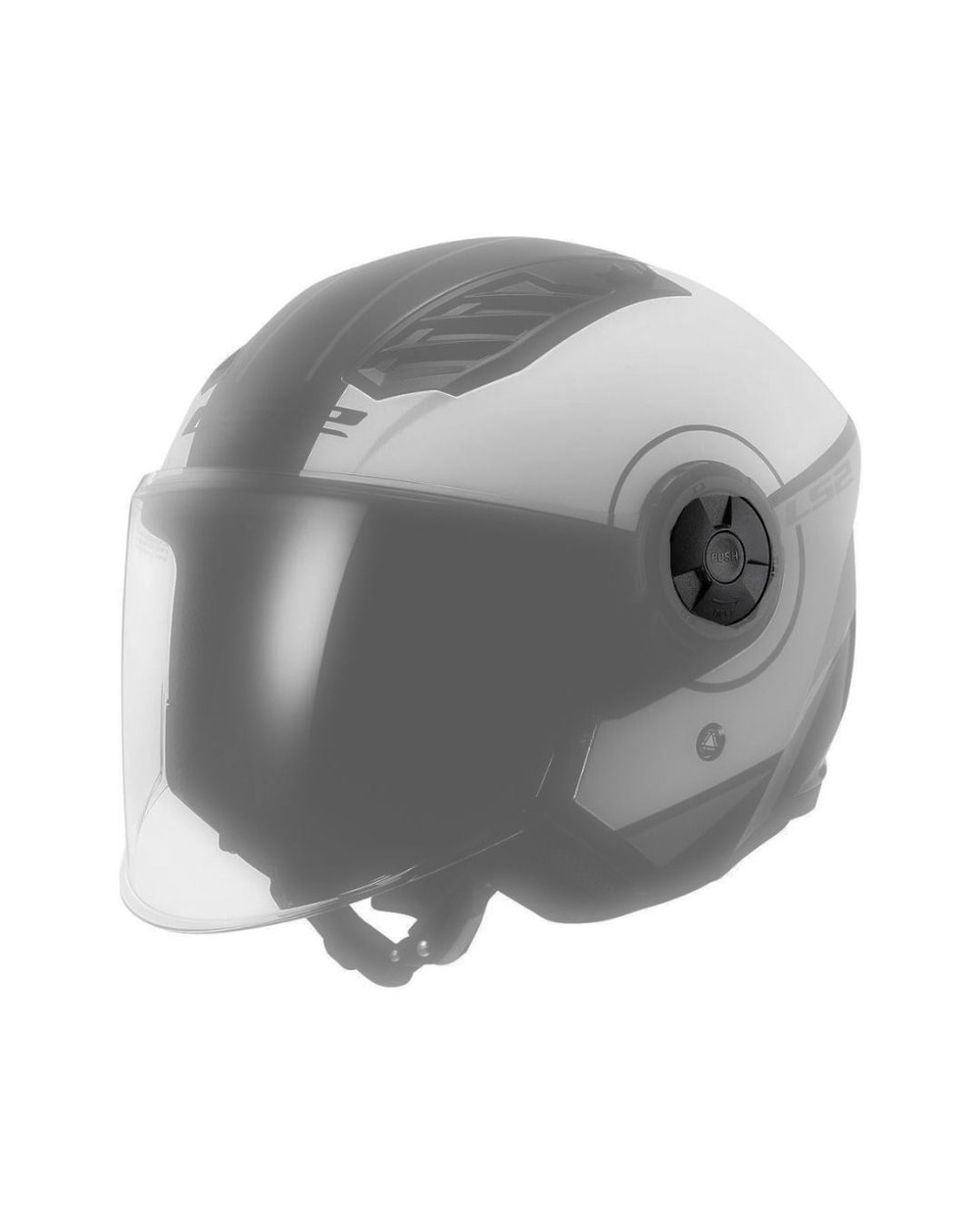 LS2 Airflow 2 OF616 Kask Yan Kapak Seti - Vizör Sabitleme - MotoDede