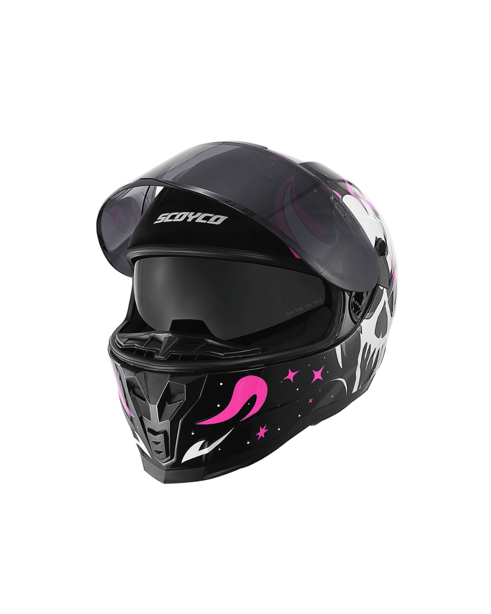 Scoyco FF-869 Skull - Full Face Motosiklet Kaskı - MotoDede