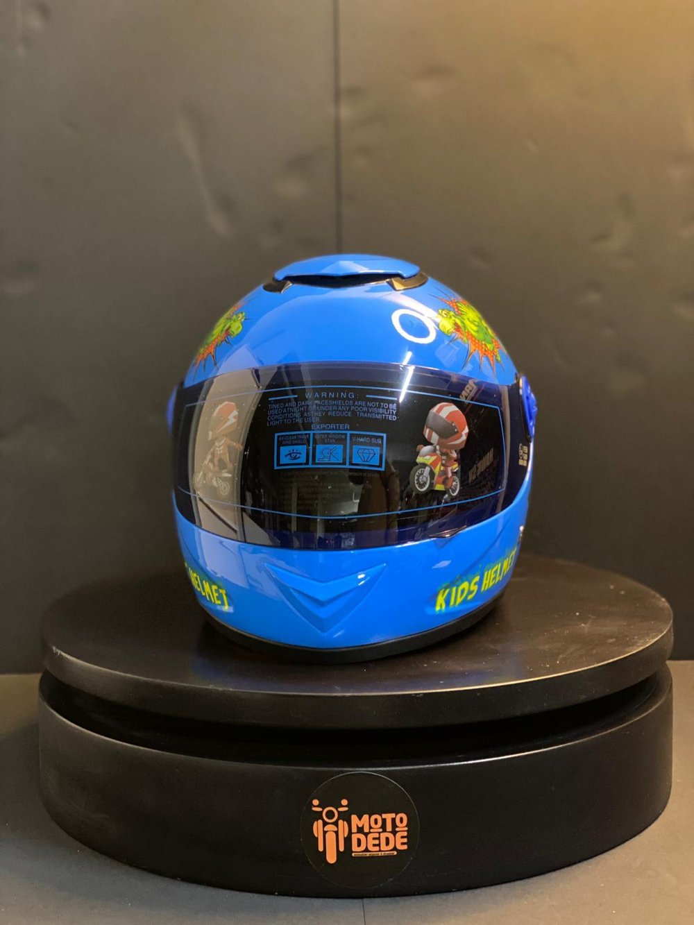 MTS SY118 Full Face Çocuk Kaskı Dinazor Deseni