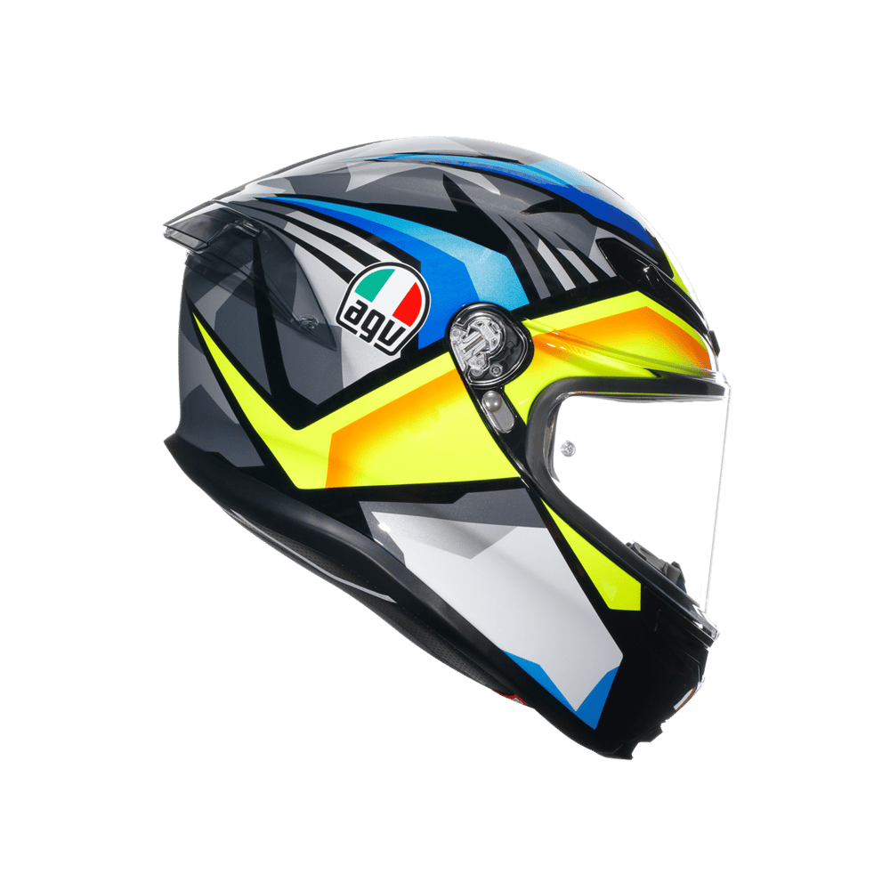Agv Kask/K6 S Mplk Joan Blk Blue Ylw