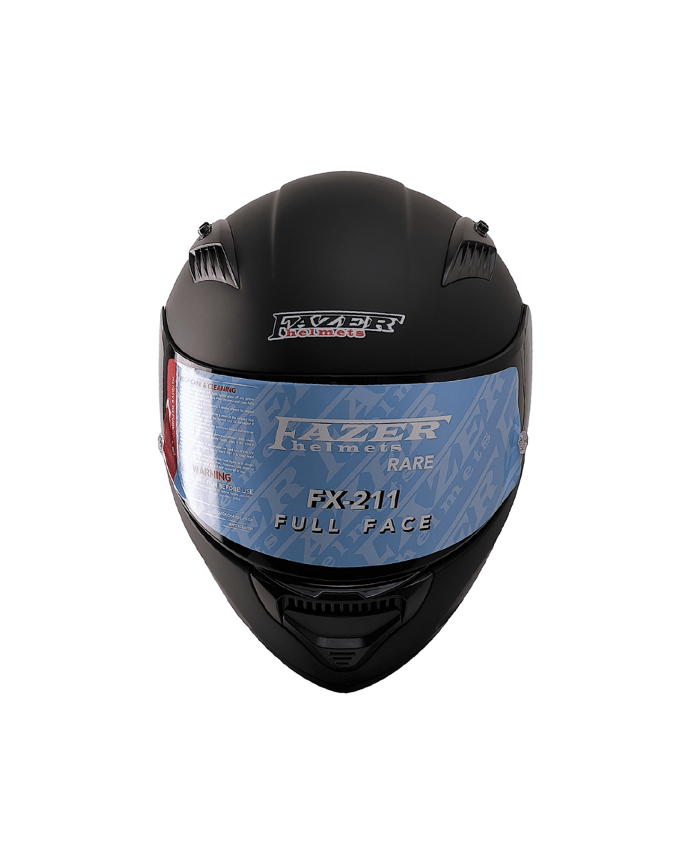 Fazer Helmets FX-211X Full Face Güneş Vizörlü Kask - Mat Black - MotoDede