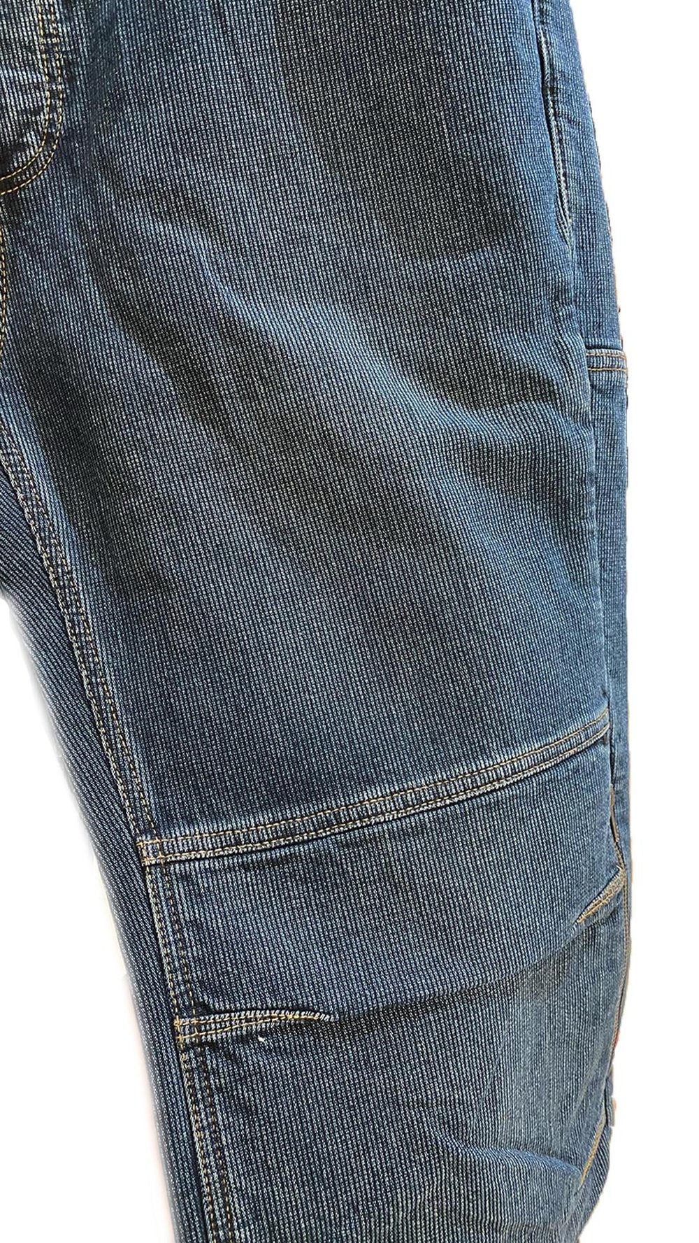 Motobike Jeans 6000 Fitilli Lacivert Motosiklet Pantolonu (Korumalar Hariç)