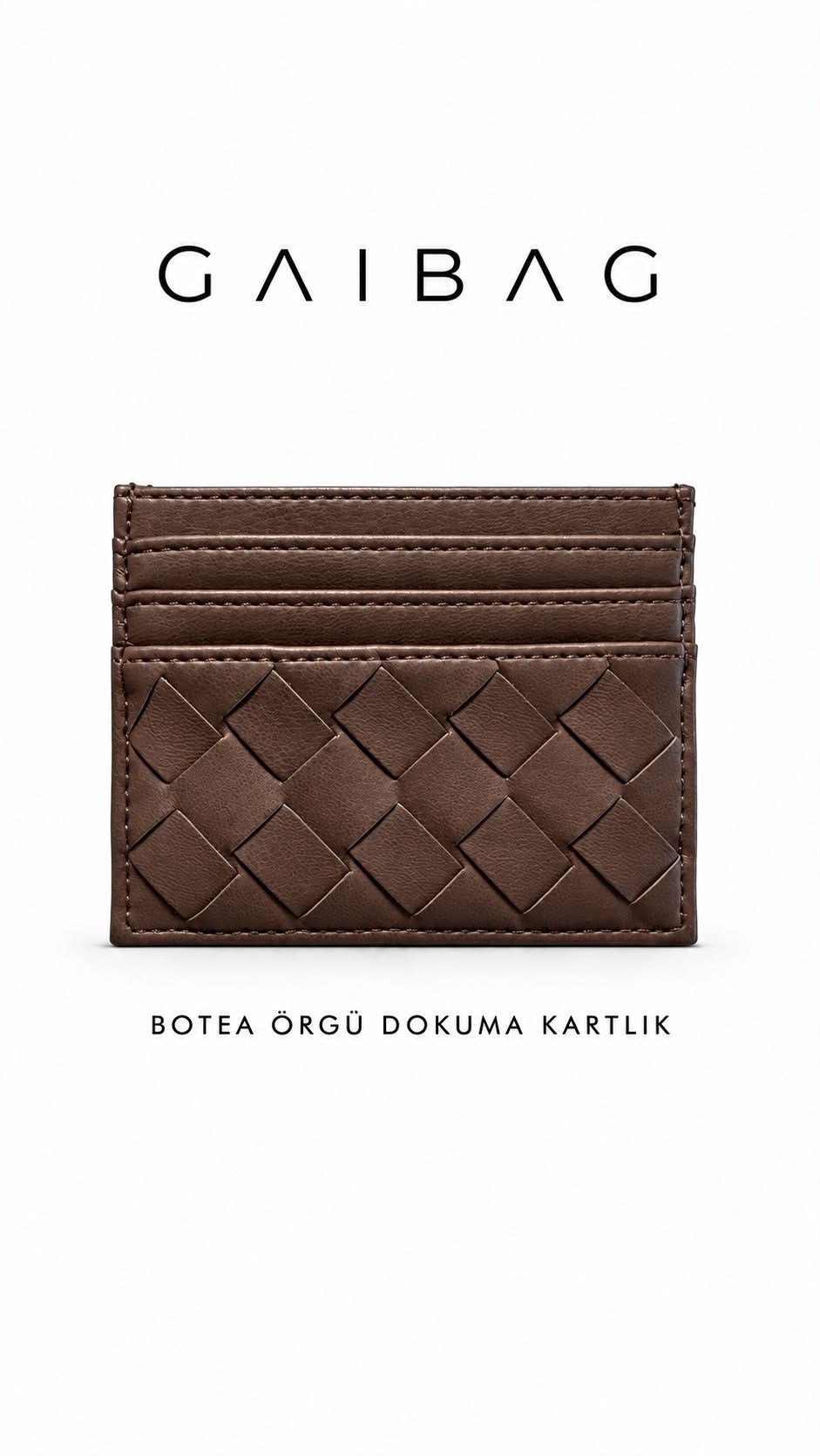 Botea  Acı Kahve Örgü Dokuma Kartlık