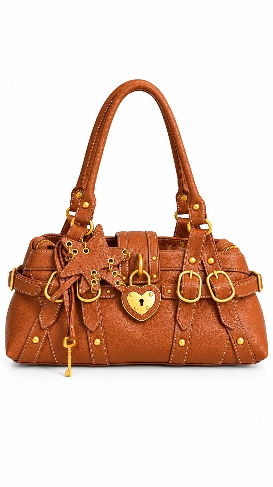Valleria Taba Charm Detaylı Vegan Deri Premium Çanta