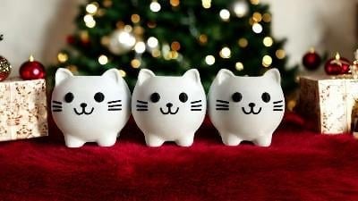3lü Kedi Saksı