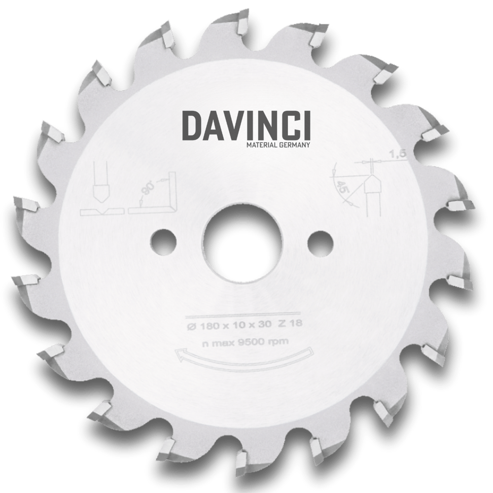 DaVinci 180x10x30mm 24 diş Alüminyum Derz Testeresi (Kertme Bıçağı) | Endüstriyel TCT Elmas Daire Testere