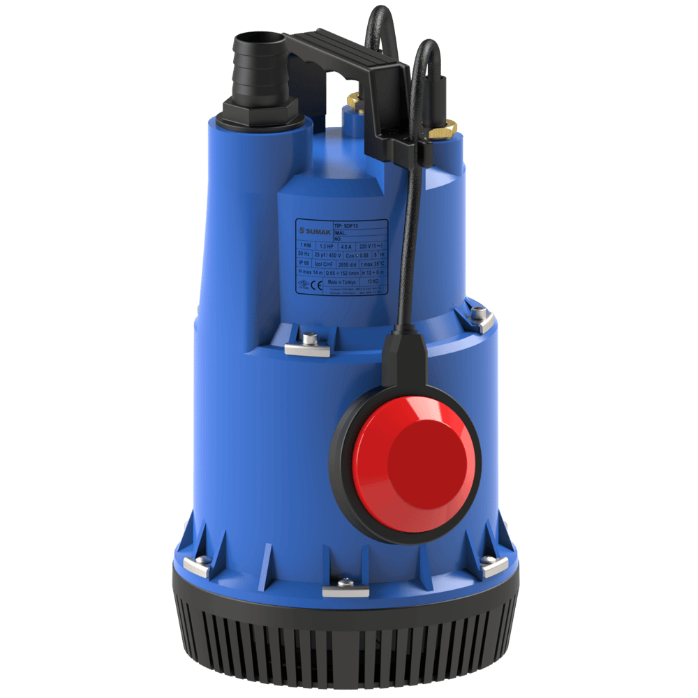 SDF10 Gövde Soğutmalı Plastik Drenaj Dalgıç Pompa | 0.65 kW - 220 V