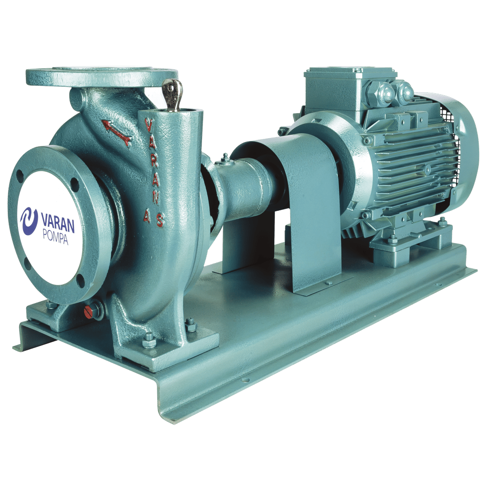 Varan AS 7.5 Uçtan Emişli - Uzun Kaplinli / EN 733 Yüksek Verimli Endüstriyel Santrifüj Pompa (7.5 HP / 5.5 kW) 36 mSS / 60 m3/h