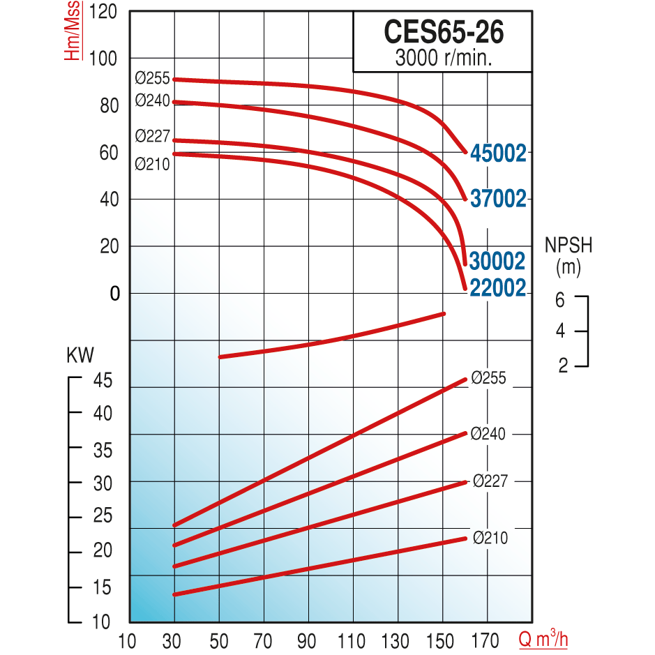 Varan CES 65-26-37002 Uçtan Emişli - Kapalı Kaplinli / EN 733 Yüksek Verimli Endüstriyel Santrifüj Pompa (50 HP / 37 kW) 81 mSS / 160 m3/h