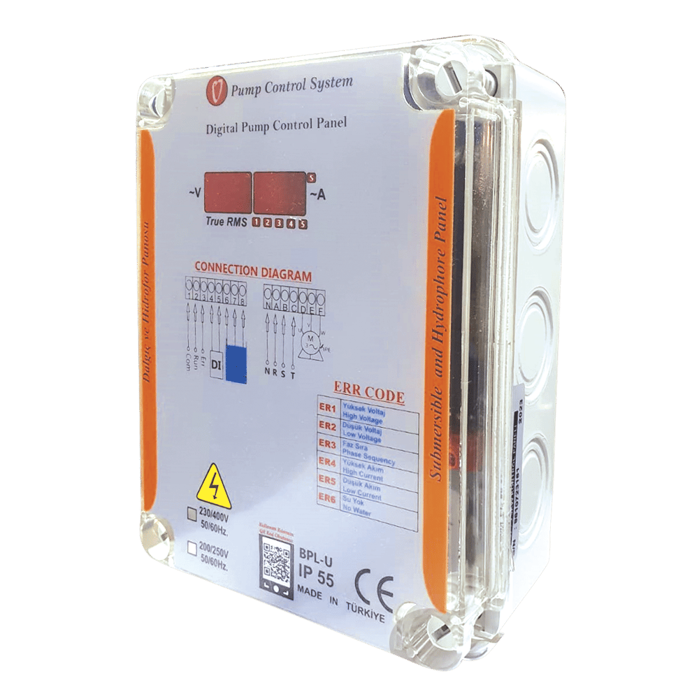 Varan QDP 750AW Plastik / Temiz ve Az Kirli Su  Drenaj Dalgıç Pompa (1 HP/ 0.75 kW) 9 mSS / 9 m3/h