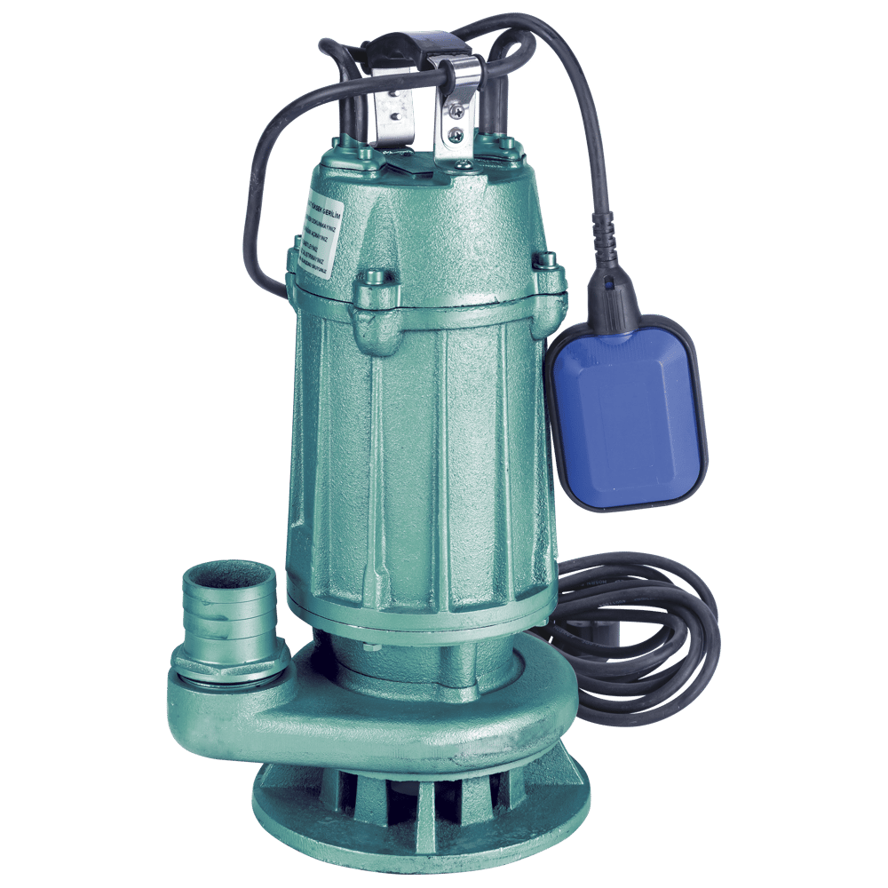 Varan WQD 5-15-0.75F Vortex Çarklı / Monofaze Foseptik Pompası, Drenaj Dalgıç Pompa (1 HP/ 0.75 kW) 15 mSS / 20 m3/h