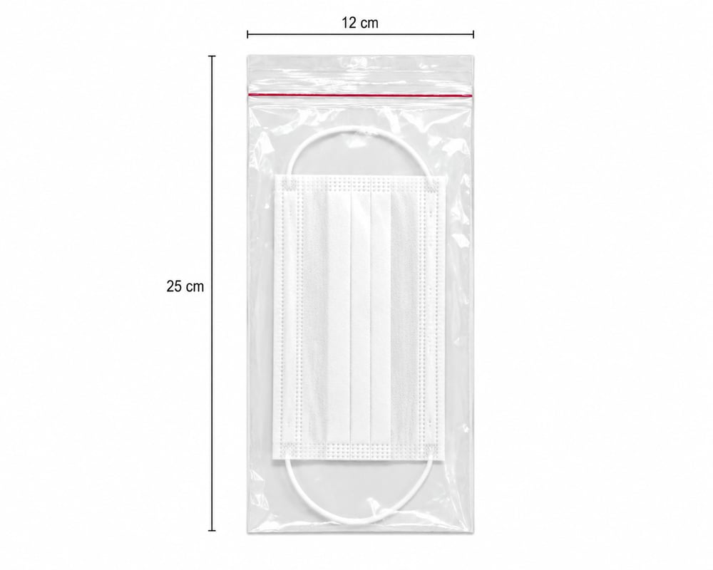 Bantlı Şeffaf Jelatin Poşet (OPP) 12x25 1000 Adet