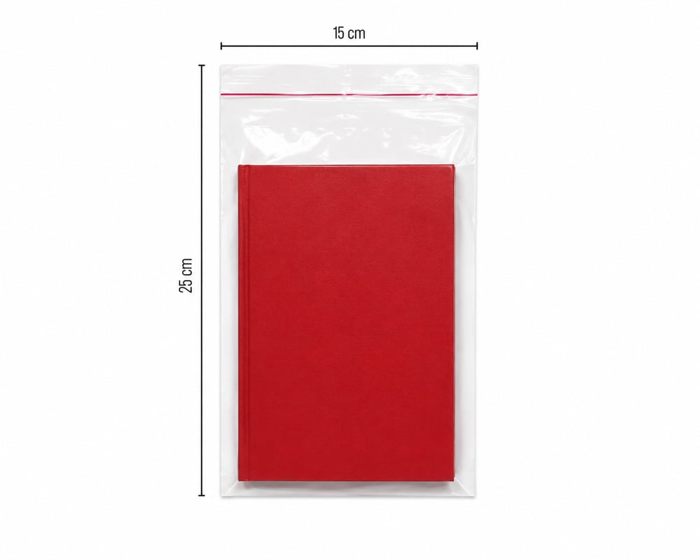 Bantlı Şeffaf Jelatin Poşet (OPP) 15x25 1000 Adet