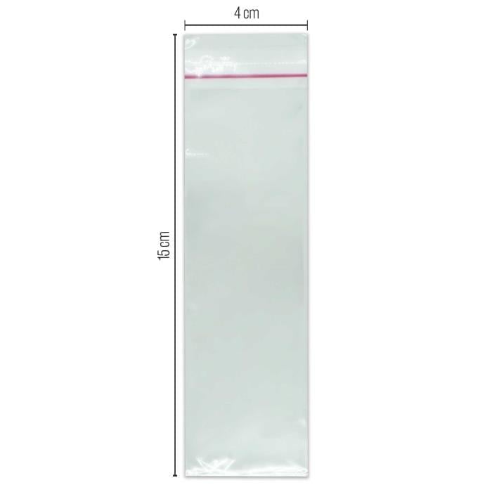 Bantlı Şeffaf Jelatin Poşet (OPP) 4x15 1000 Adet