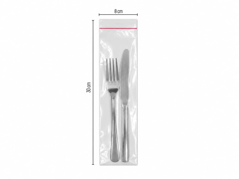 Bantlı Şeffaf Jelatin Poşet (OPP) 8x30 1000 Adet