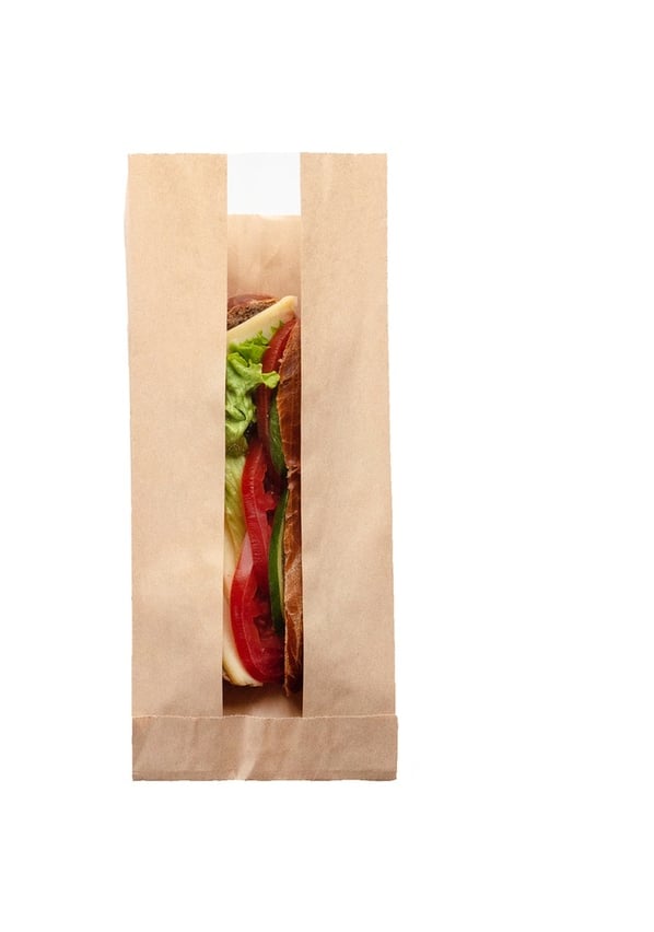 Pencereli Kraft Kese Kağıdı 12x28 1 Kg
