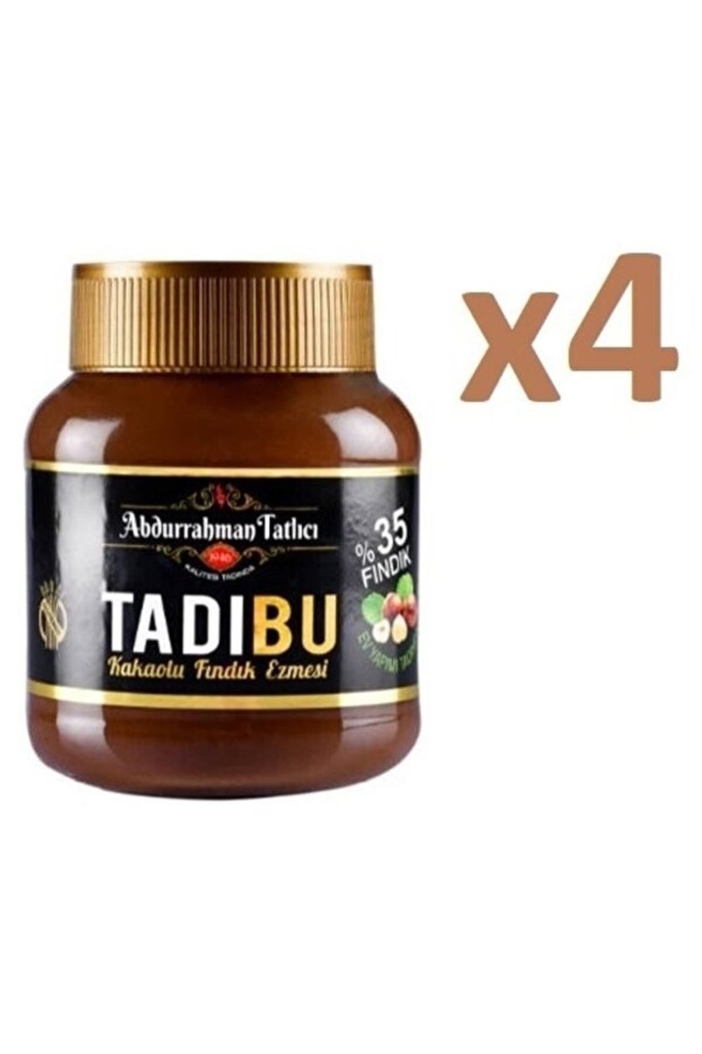 Abdurrahman Tatlıcı Kakaolu Fındık Ezmesi Tadıbu 330 Gr 4 Adet