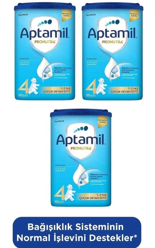 Aptamil 4 Akıllı Kutu Devam Sütü 800 gr  x3 Adet