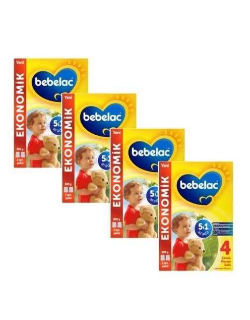 Bebelac 4 Çocuk Devam Sütü  800 Gr x4 Adet
