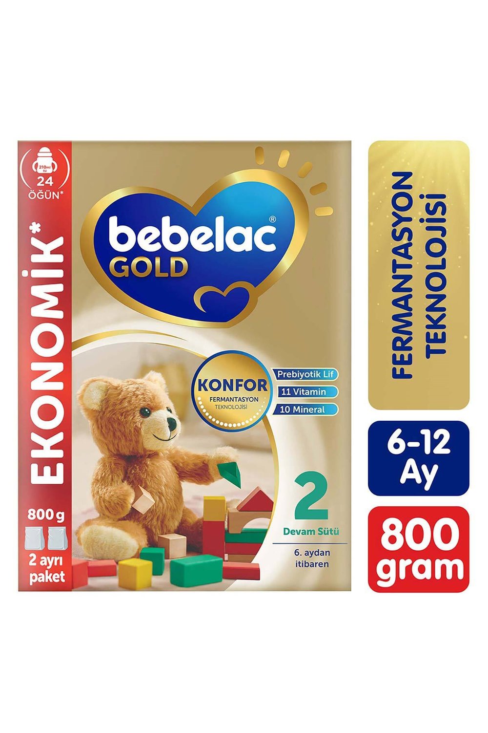 Bebelac Gold 2 Devam Sütü 800 gr